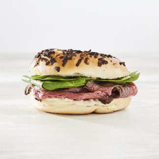 Filled Bagels - Roast Beef and salad on a Bagel